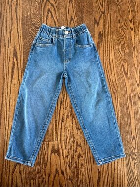 Zara Kids Blue Denim Jeans - Elastic Waist w/ button